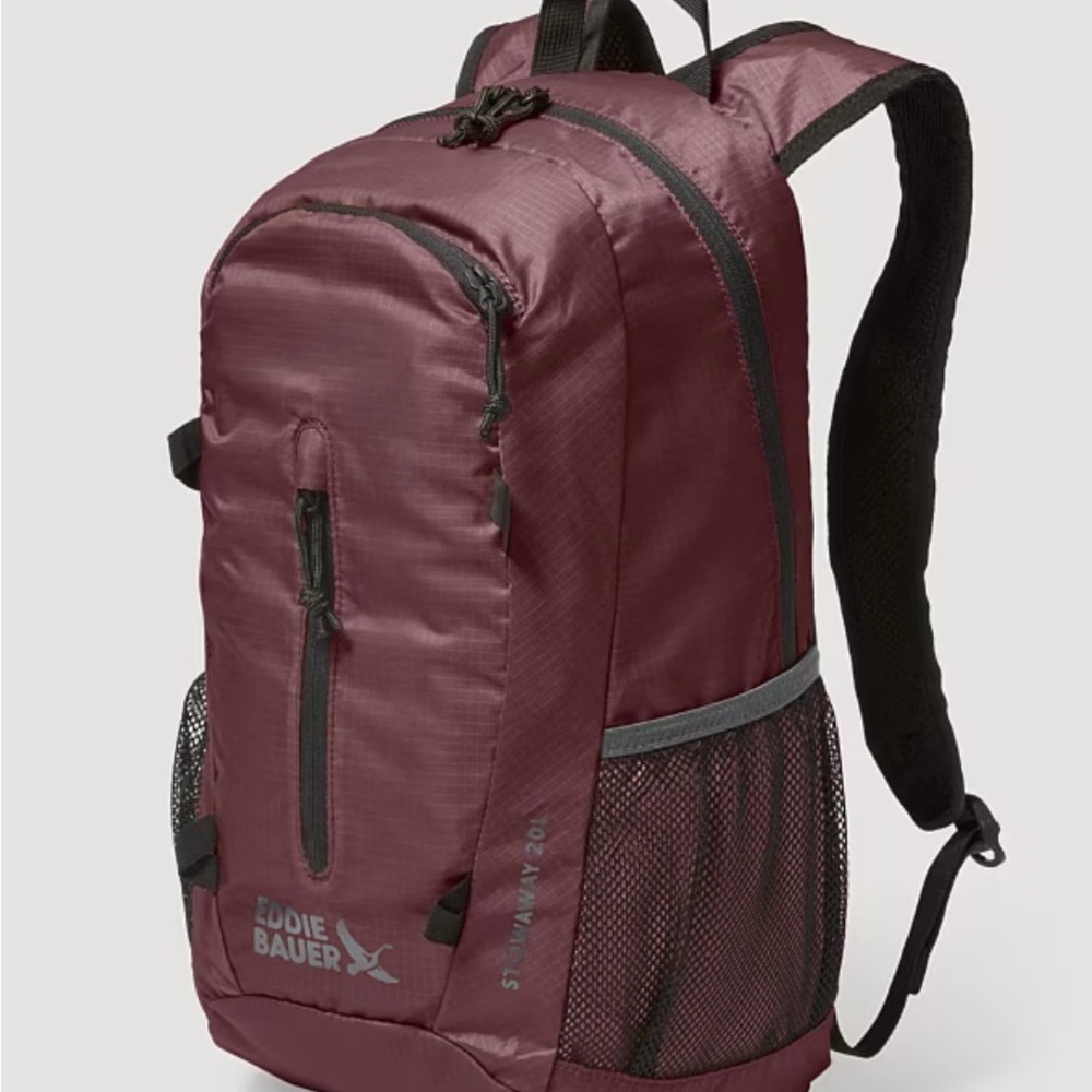 Eddie Bauer Stowaway Backpack - Black Cherry 20 L - Picture 3 of 5